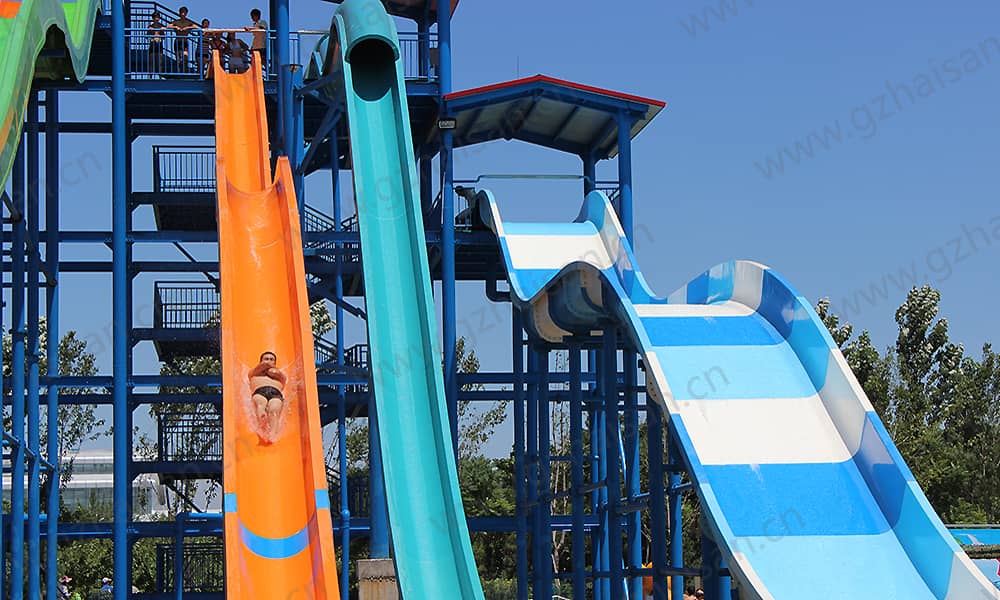 河北保定海森水上大世界高速滑道、家庭宽滑梯