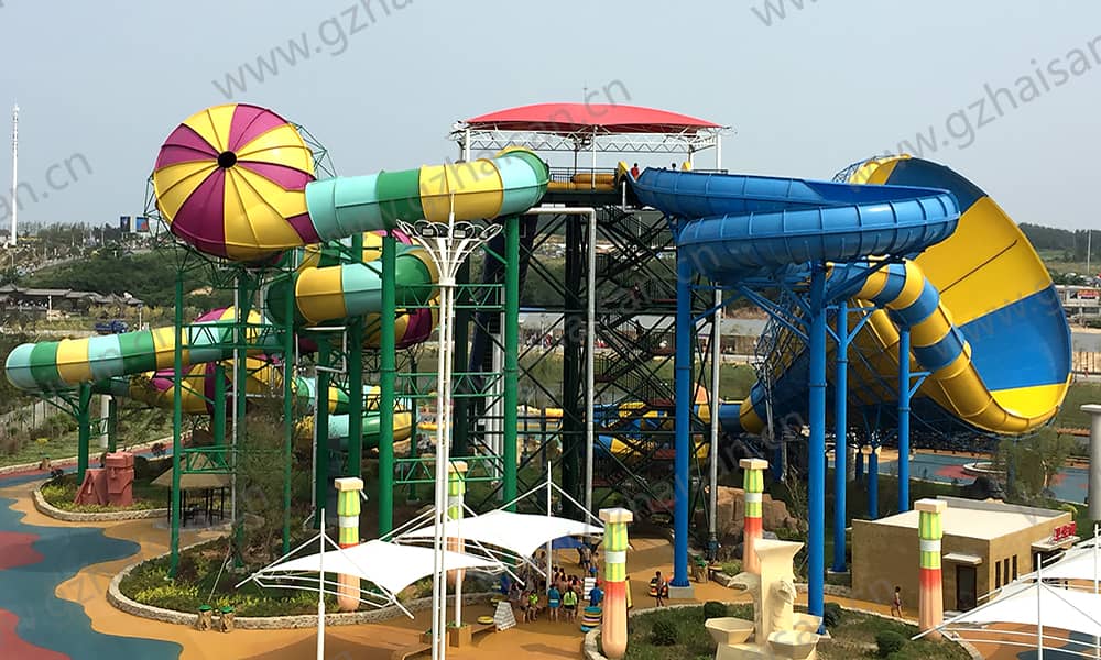 辽宁盖州亚特兰蒂斯海乐园大喇叭、暴风谷组合